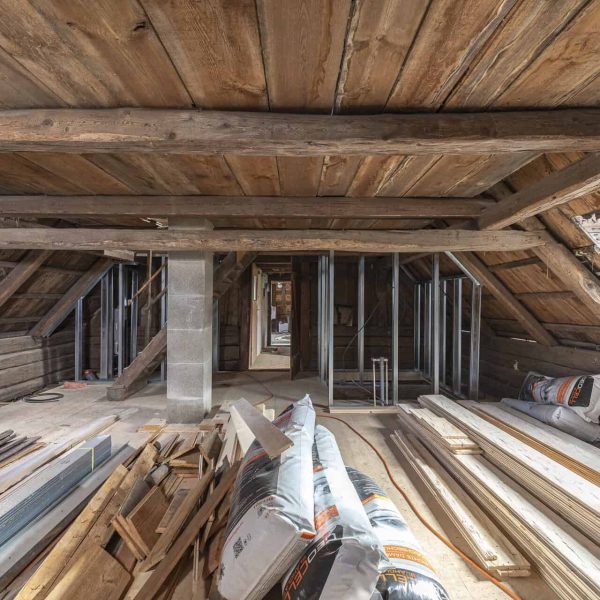 Bauernhof Vogtland das Schlafzimmer OG vor der Renovierung