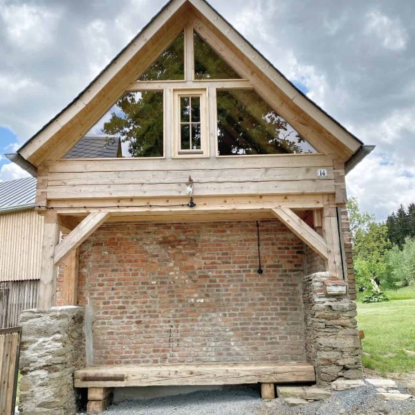 Bauernhof Vogtland Außen Ansicht Wellnessbereich