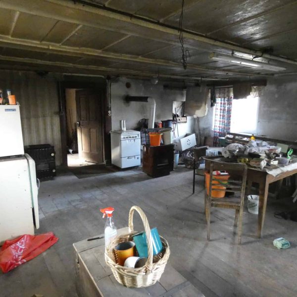 Vogtland Ferienhaus Bauernhof Vogtland Küche vor der Renovierung