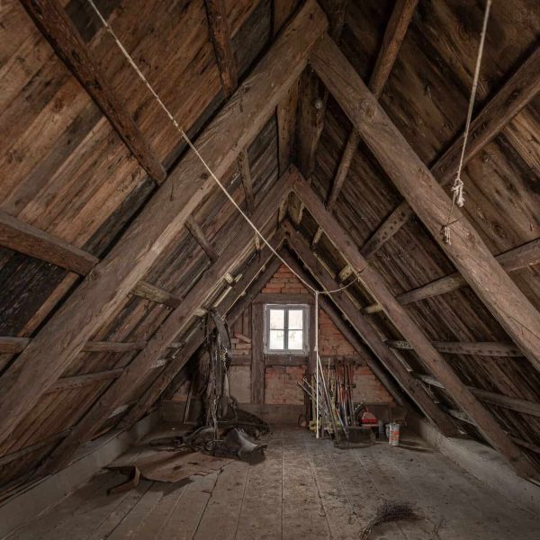 Bauernhof Vogtland das Schlafzimmer OG vor der Renovierung